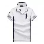 polo ralph lauren t-shirt en coton et stretch slim fit classi pony white